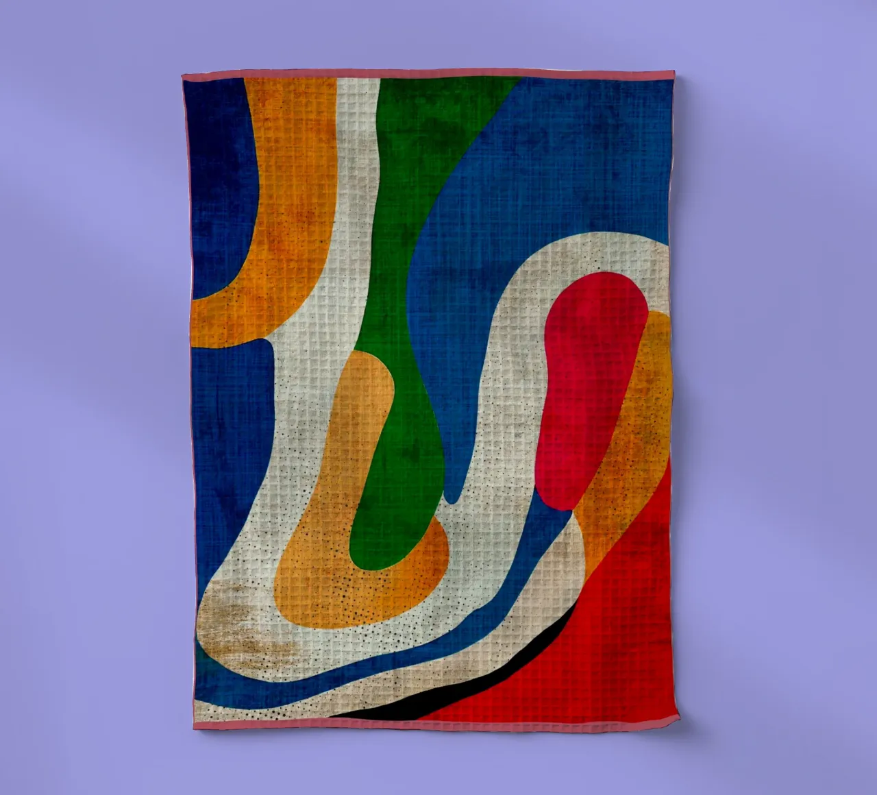 Peinture abstraite colorée torchon de DanielDesign