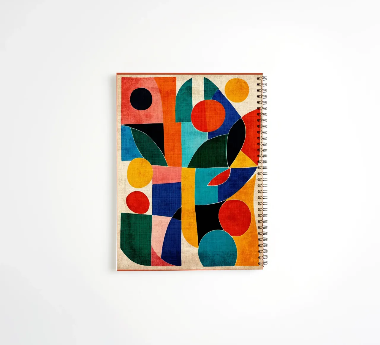 Colorful Abstract Artwork spiral notebook by DanielDesign