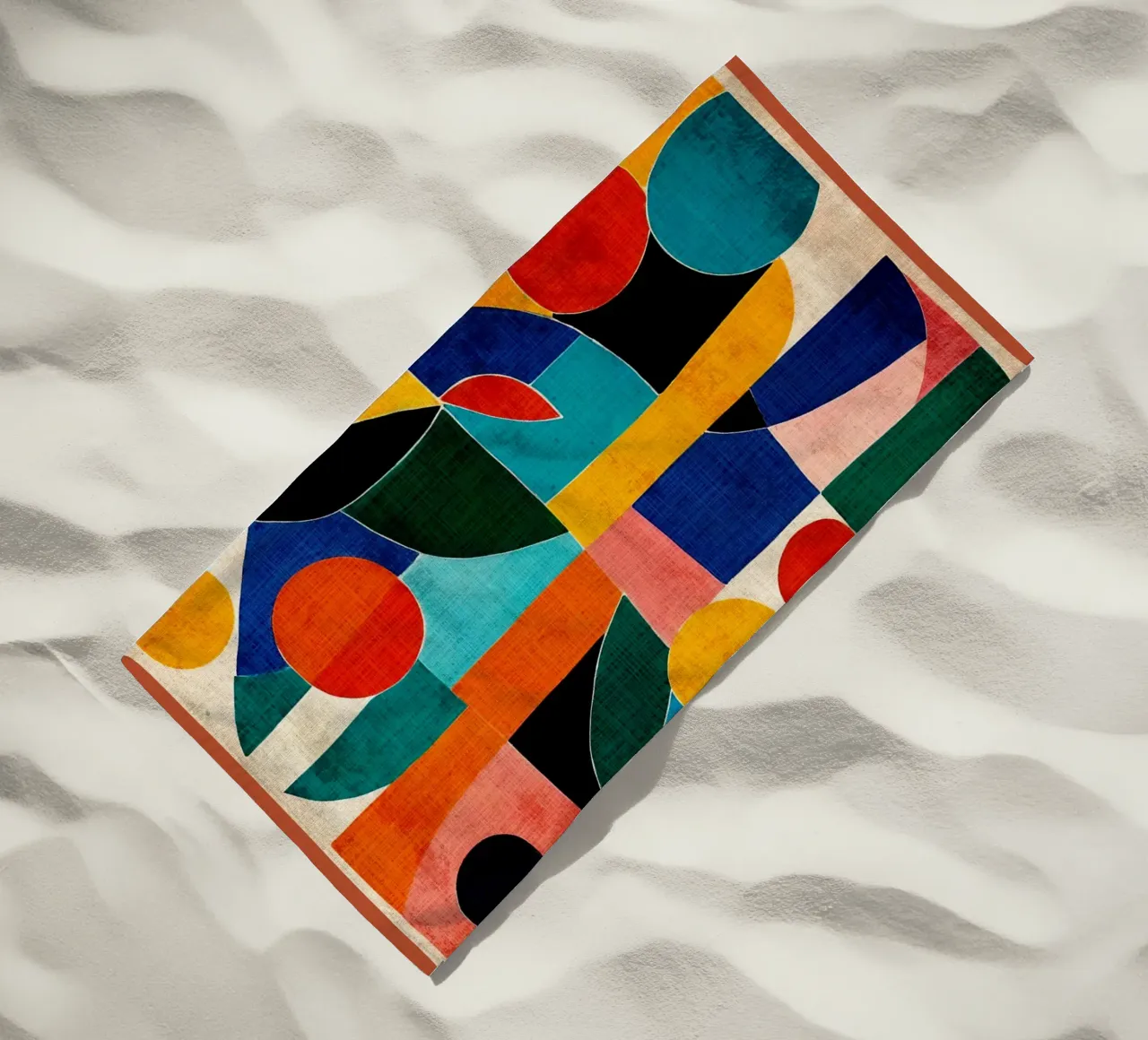 Colorful Abstract Artwork beach towel by DanielDesign