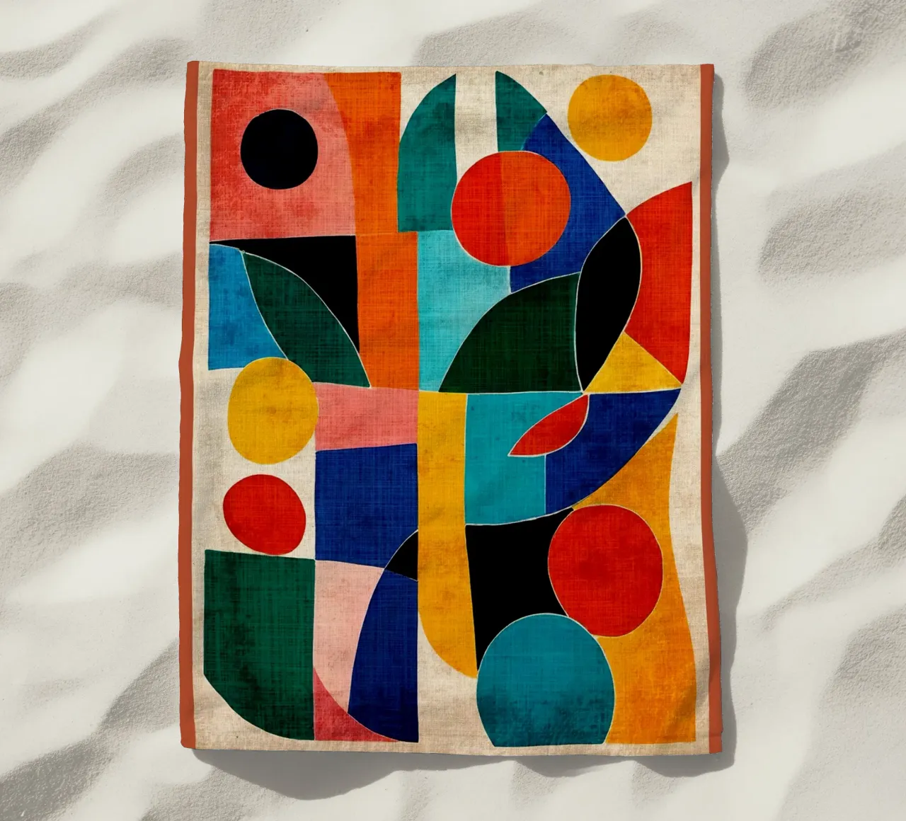 Colorful Abstract Artwork beach towel by DanielDesign