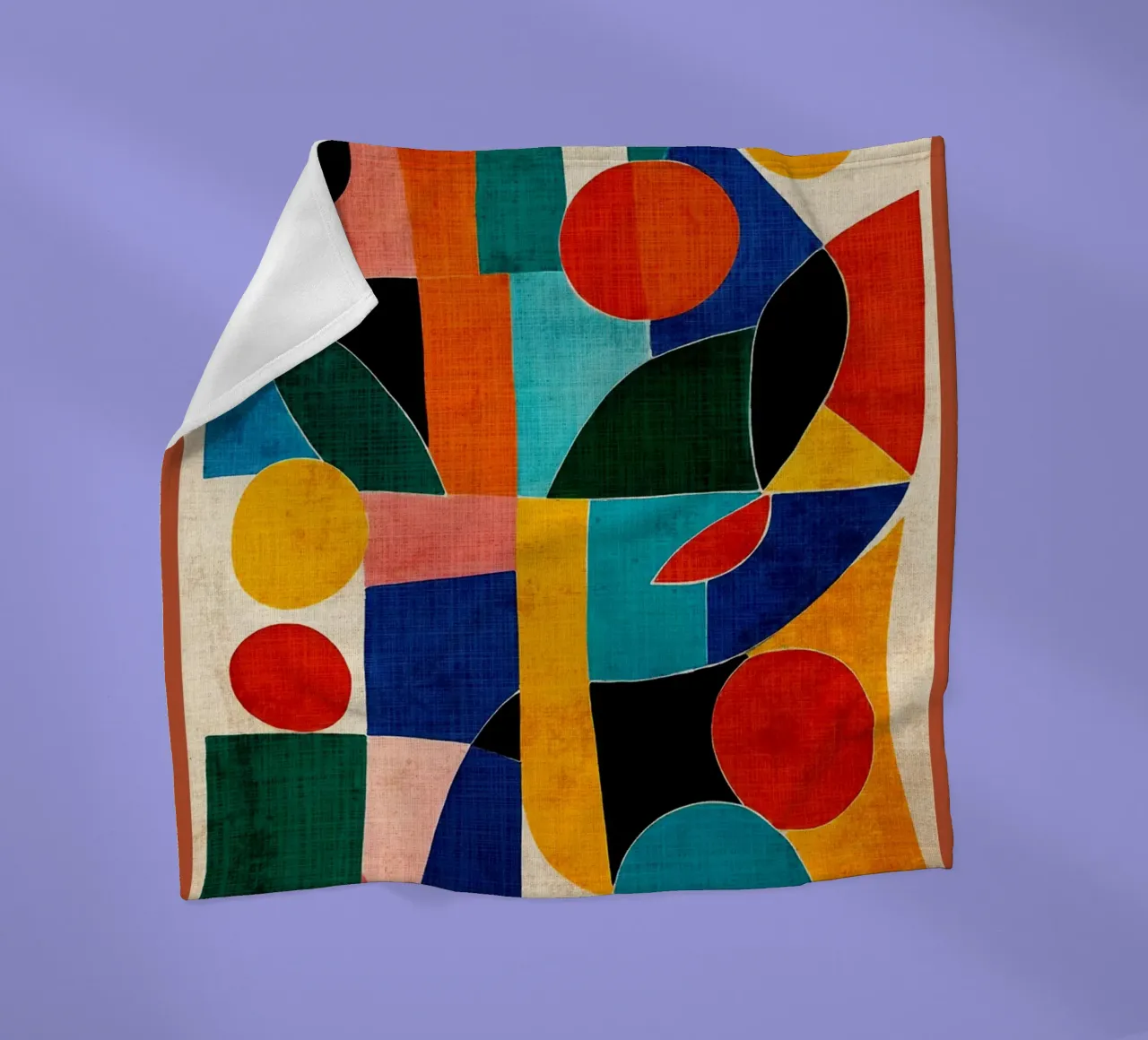 Colorful Abstract Artwork fleece blanket by DanielDesign
