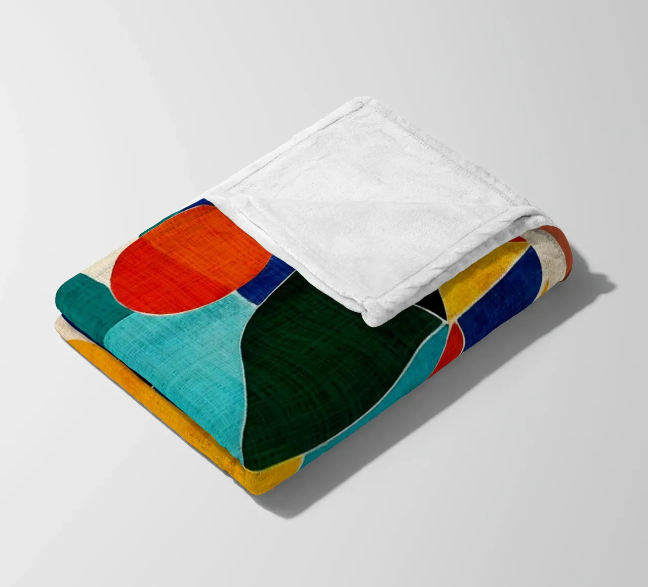 Colorful Abstract Artwork fleece blanket by DanielDesign