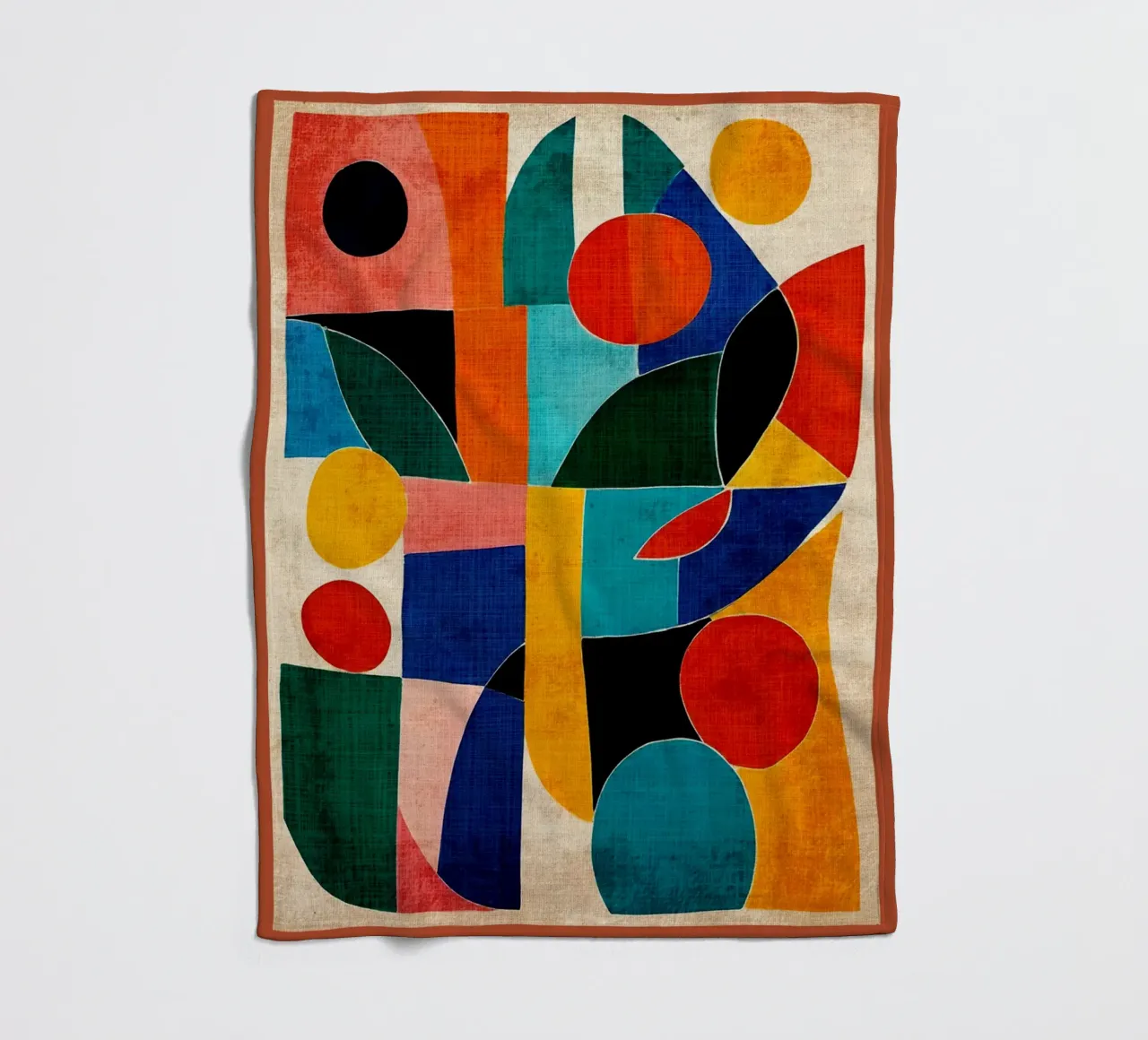 Colorful Abstract Artwork fleece blanket by DanielDesign