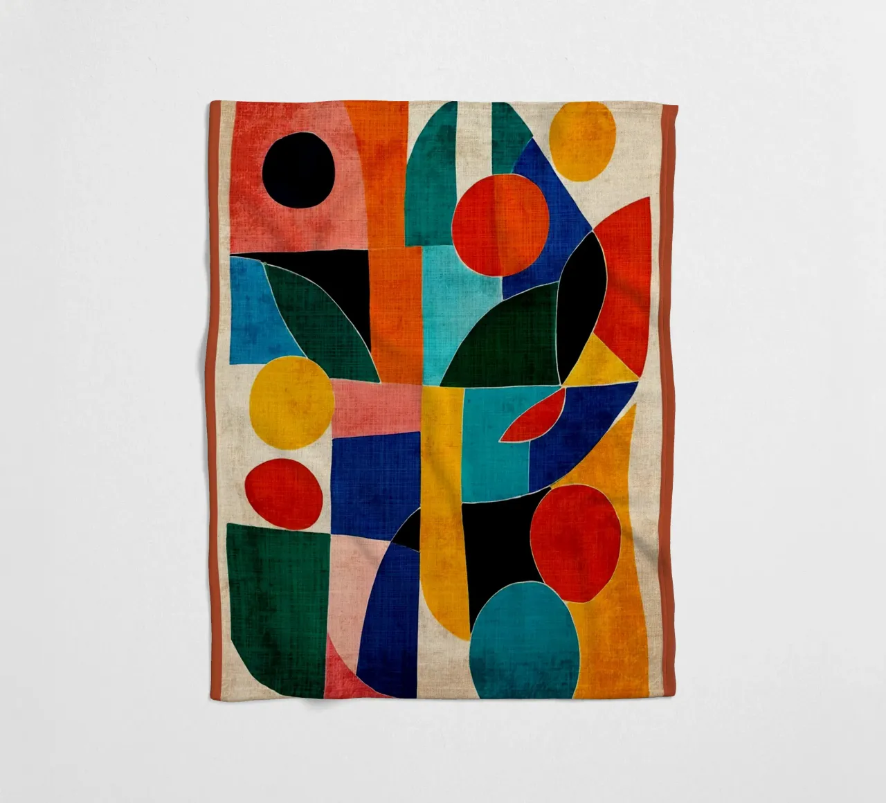 Colorful Abstract Artwork fleece blanket by DanielDesign