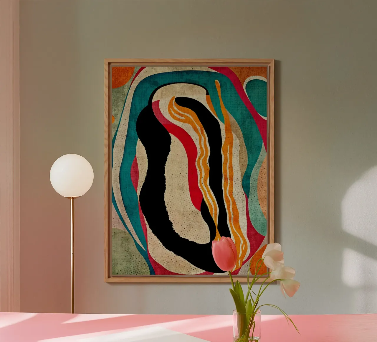 Kleurrijke abstracte kunst forex-plaat van DanielDesign