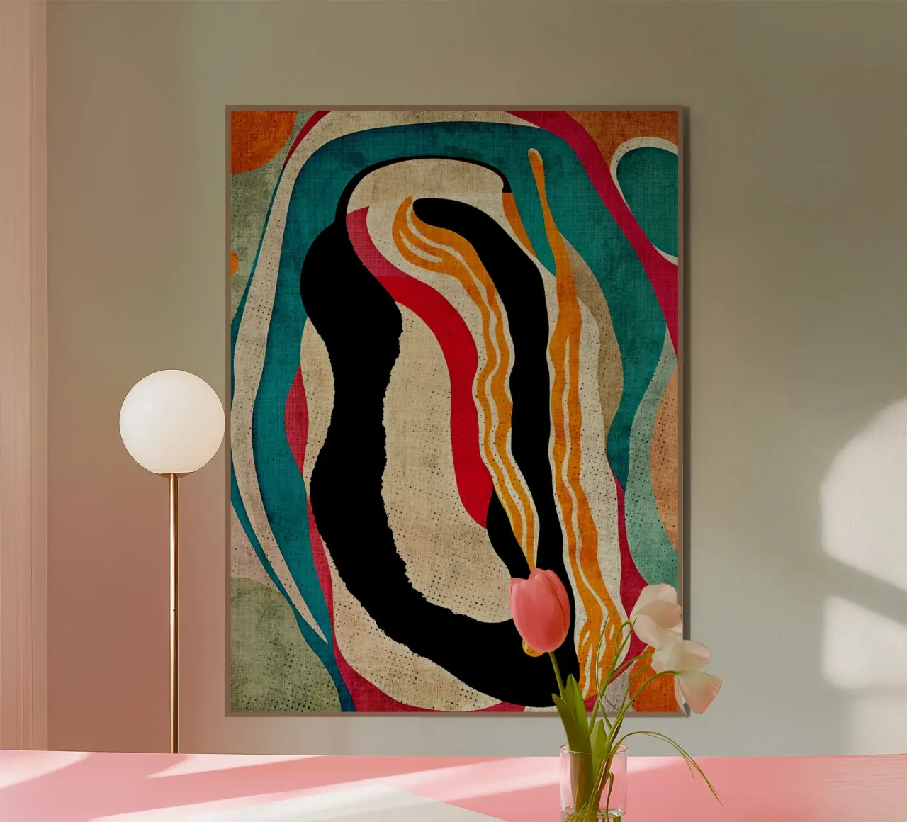 Kleurrijke abstracte kunst forex-plaat van DanielDesign