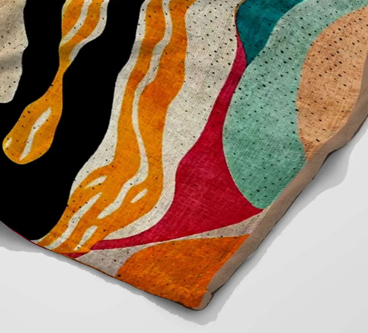 Colorful Abstract Art fleece blanket by DanielDesign