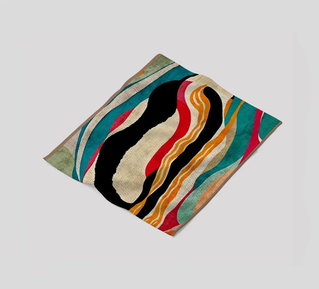 Colorful Abstract Art fleece blanket by DanielDesign