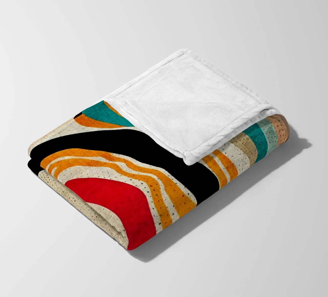 Colorful Abstract Art fleece blanket by DanielDesign
