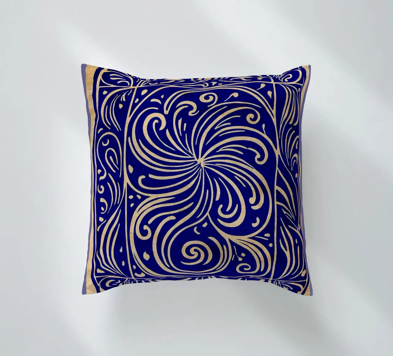 Arte astratta blu cobalto cuscino da DanielDesign