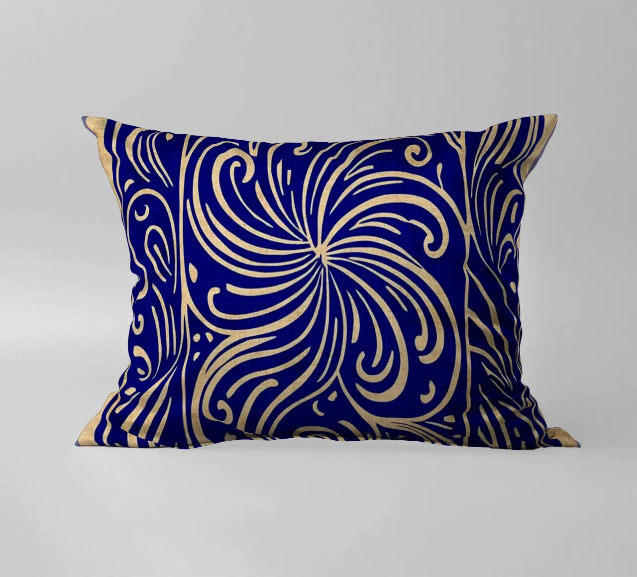 Arte astratta blu cobalto cuscino da DanielDesign