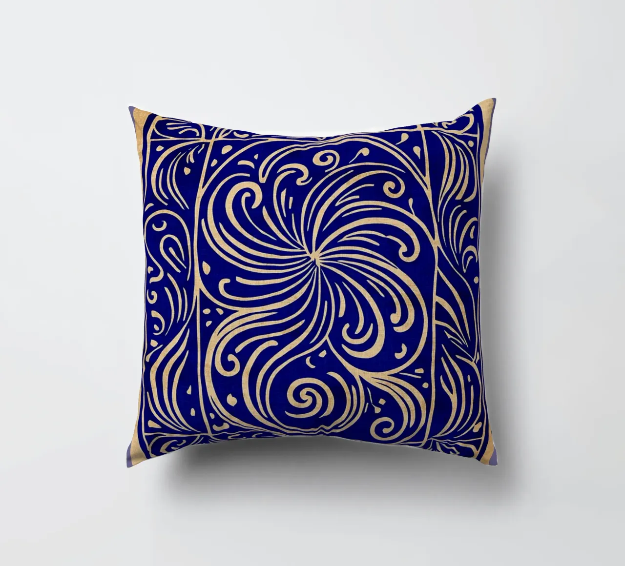 Arte astratta blu cobalto cuscino da DanielDesign