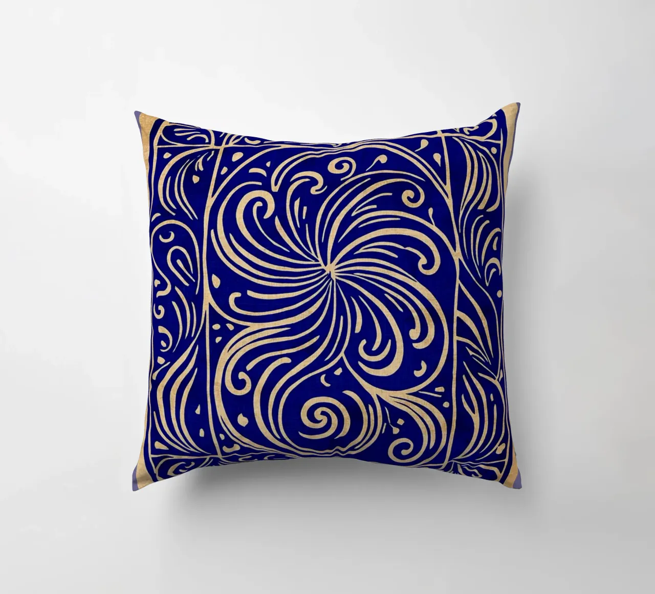 Arte astratta blu cobalto cuscino da DanielDesign