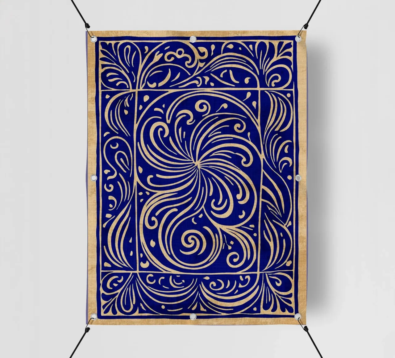 Arte astratta blu cobalto telo in pvc da DanielDesign
