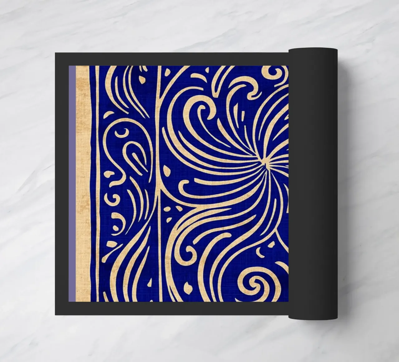 Arte astratta blu cobalto zerbino da DanielDesign