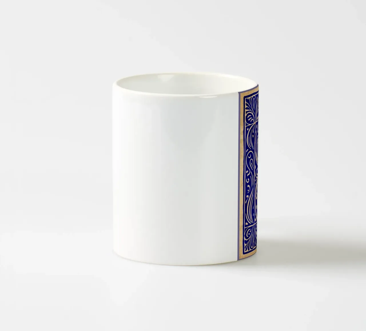Arte astratta blu cobalto tazza in ceramica da DanielDesign