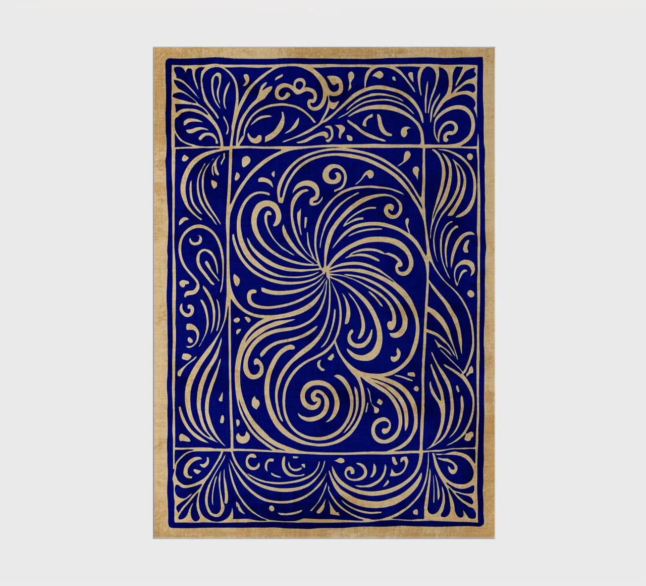 Cobalt Blue Abstract Art notebook by DanielDesign