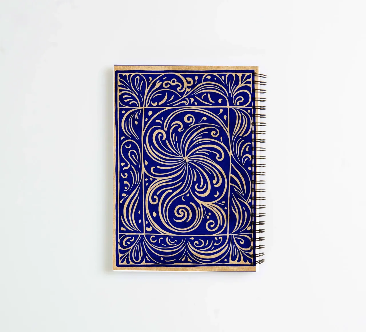 Cobalt Blue Abstract Art spiral notebook by DanielDesign