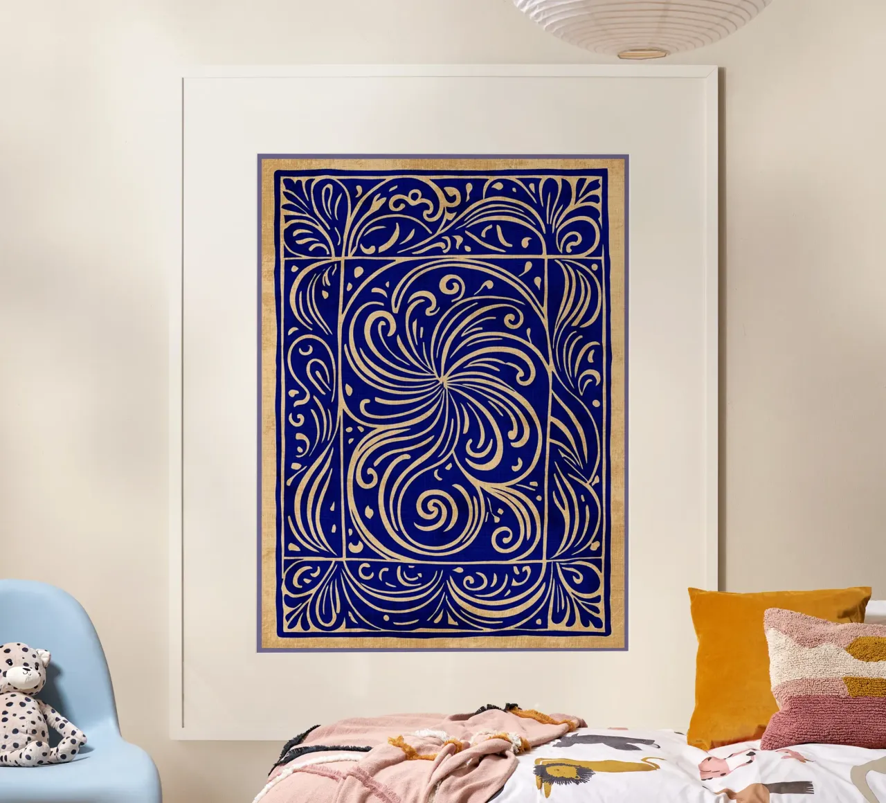 Art abstrait bleu cobalt hahnemühle de DanielDesign