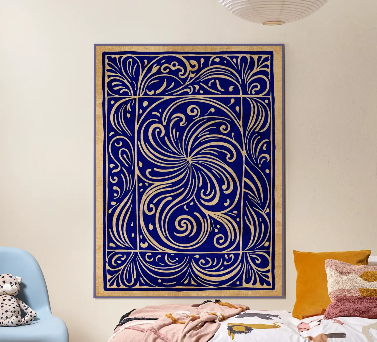 Art abstrait bleu cobalt hahnemühle de DanielDesign
