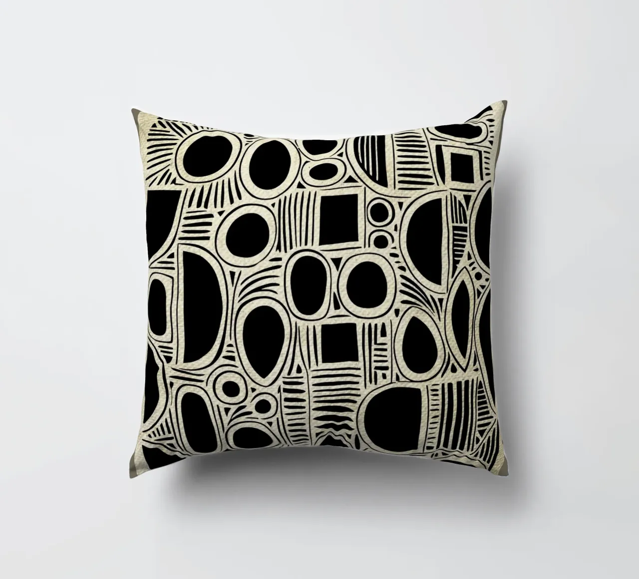 Arte in bianco e nero cuscino da DanielDesign