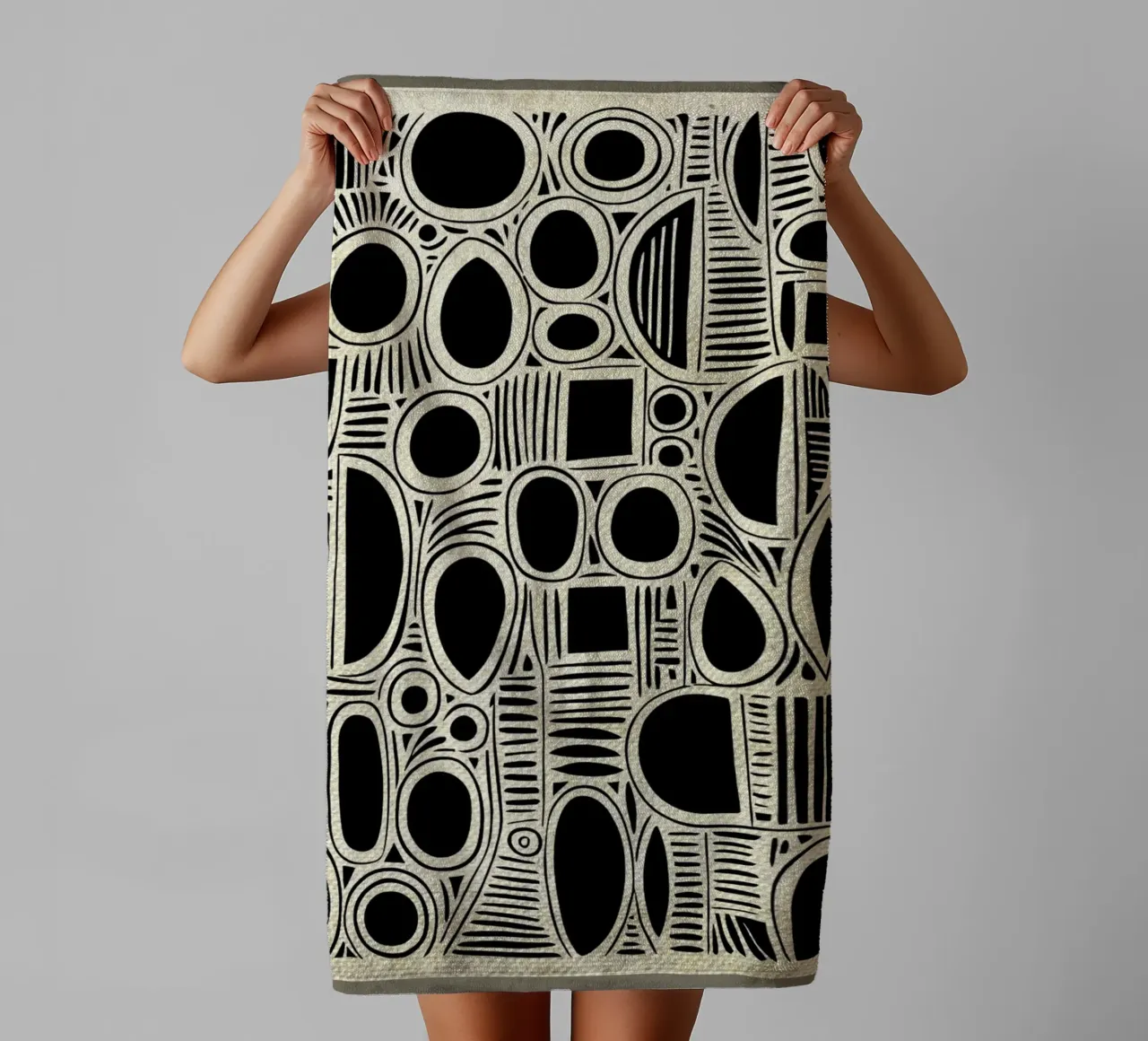 Arte in bianco e nero asciugamano da bagno da DanielDesign