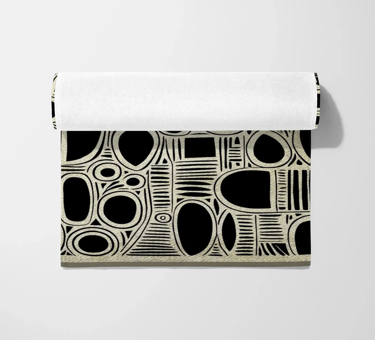 Arte in bianco e nero telo mare da DanielDesign