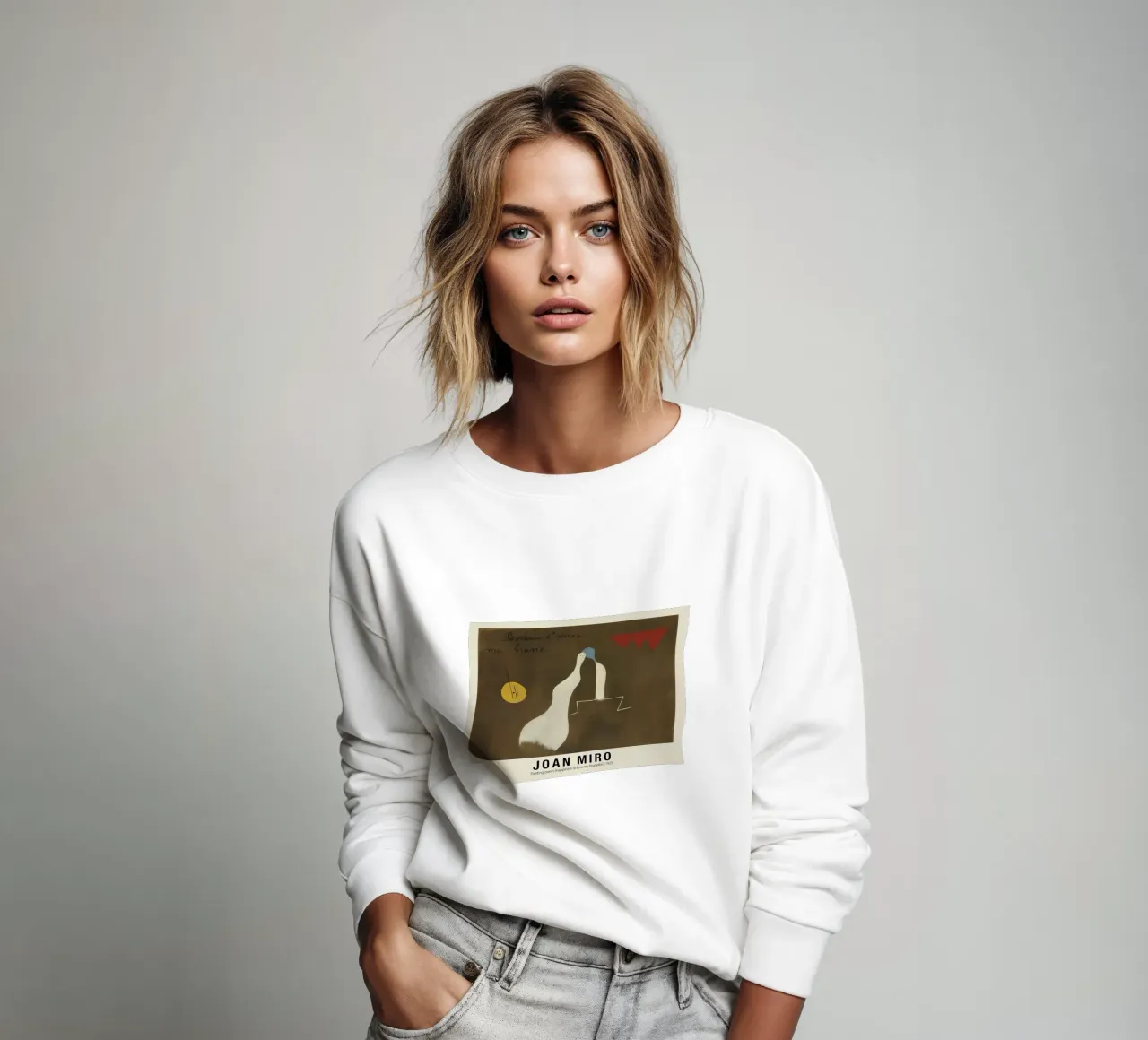 Joan Miro Gemälde Gedicht Das Glück, meine Brünette zu lieben 1925-2 Sweatshirt von Dixon-Gallery