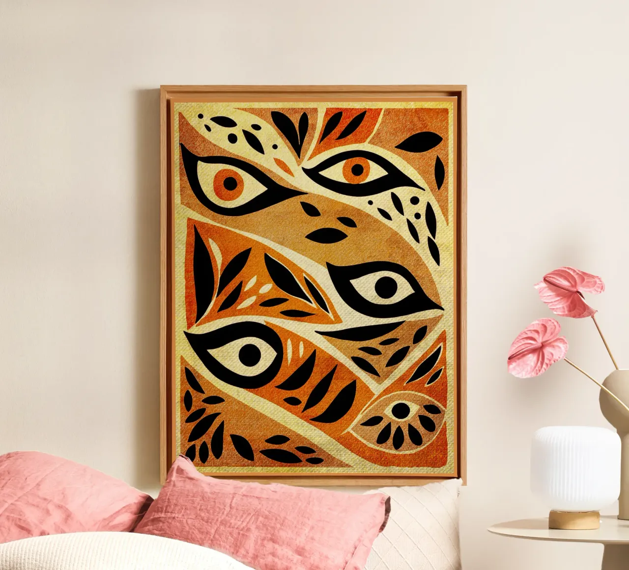 Abstracte wilde ogen canvas van GaryStudio