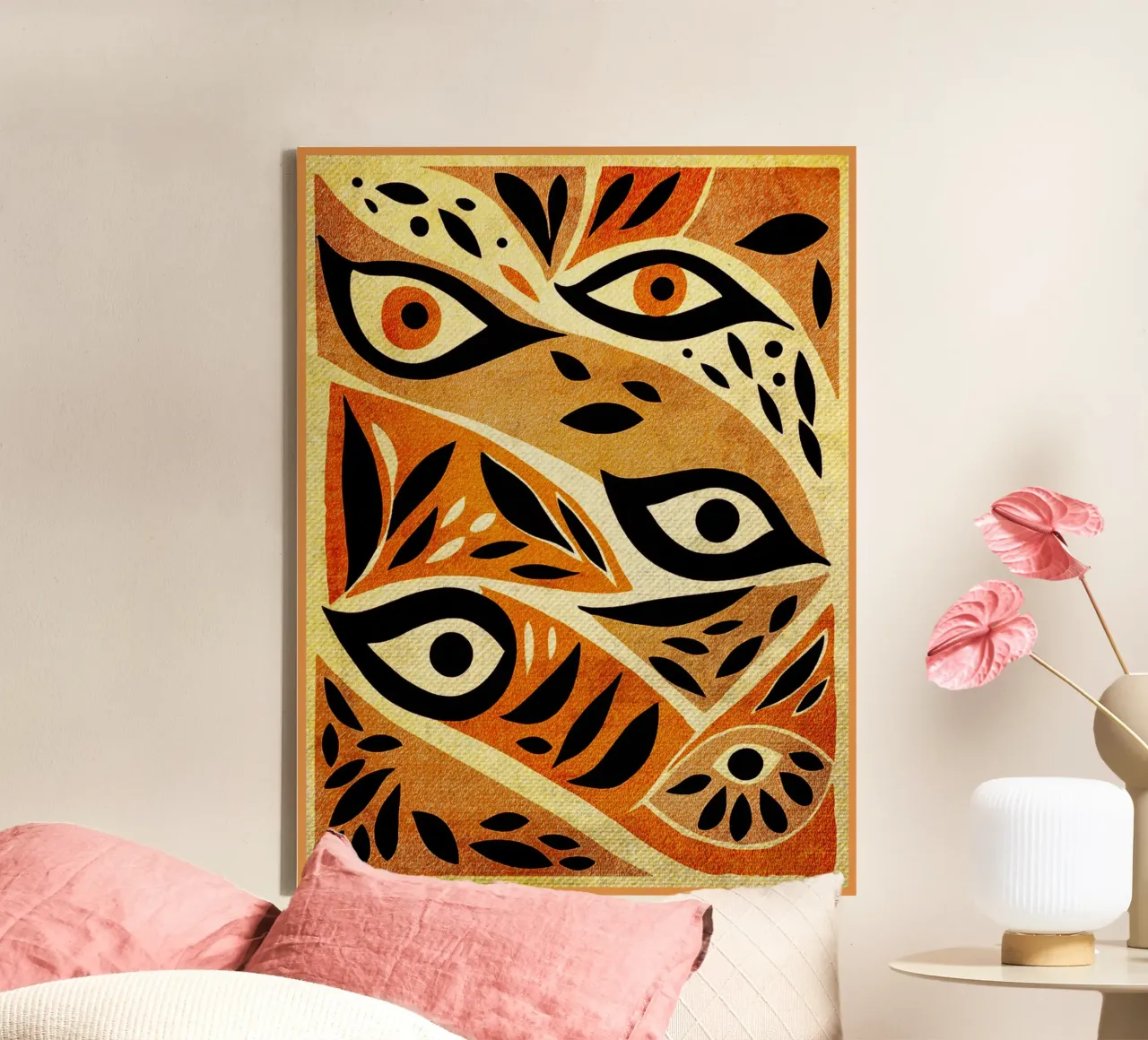 Abstracte wilde ogen canvas van GaryStudio
