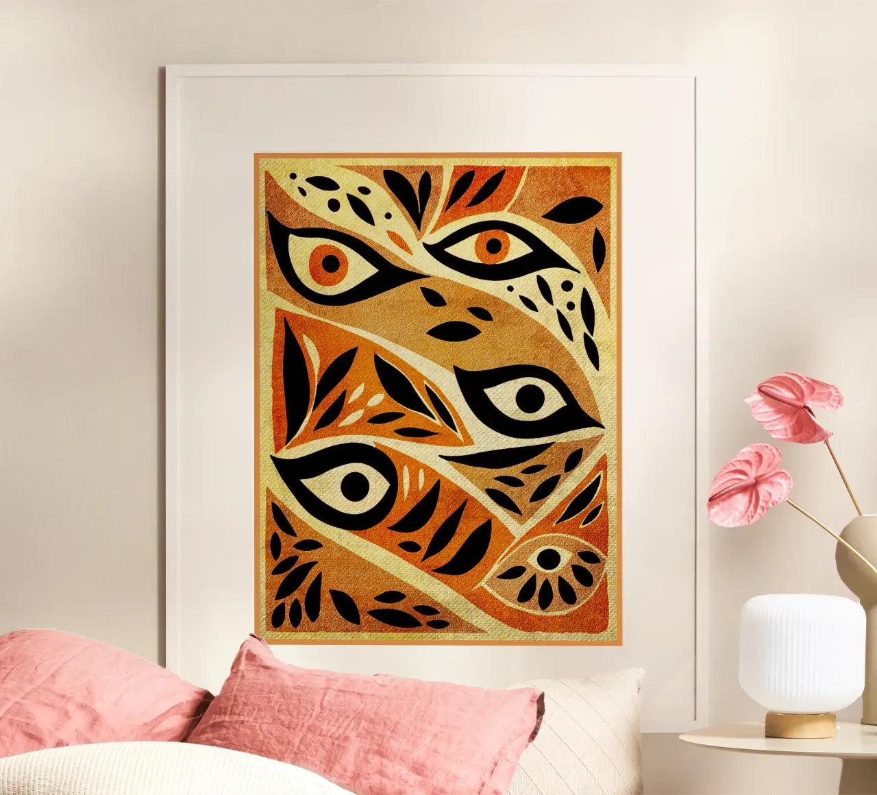 Abstracte wilde ogen hahnemühle van GaryStudio