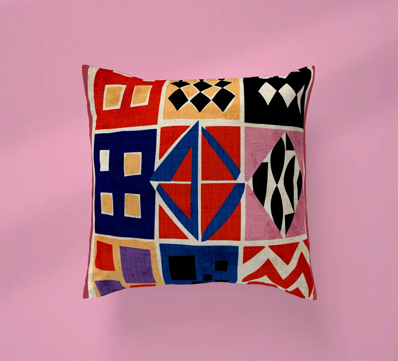 Abstract Retro Print decorative cushion by GaryStudio
