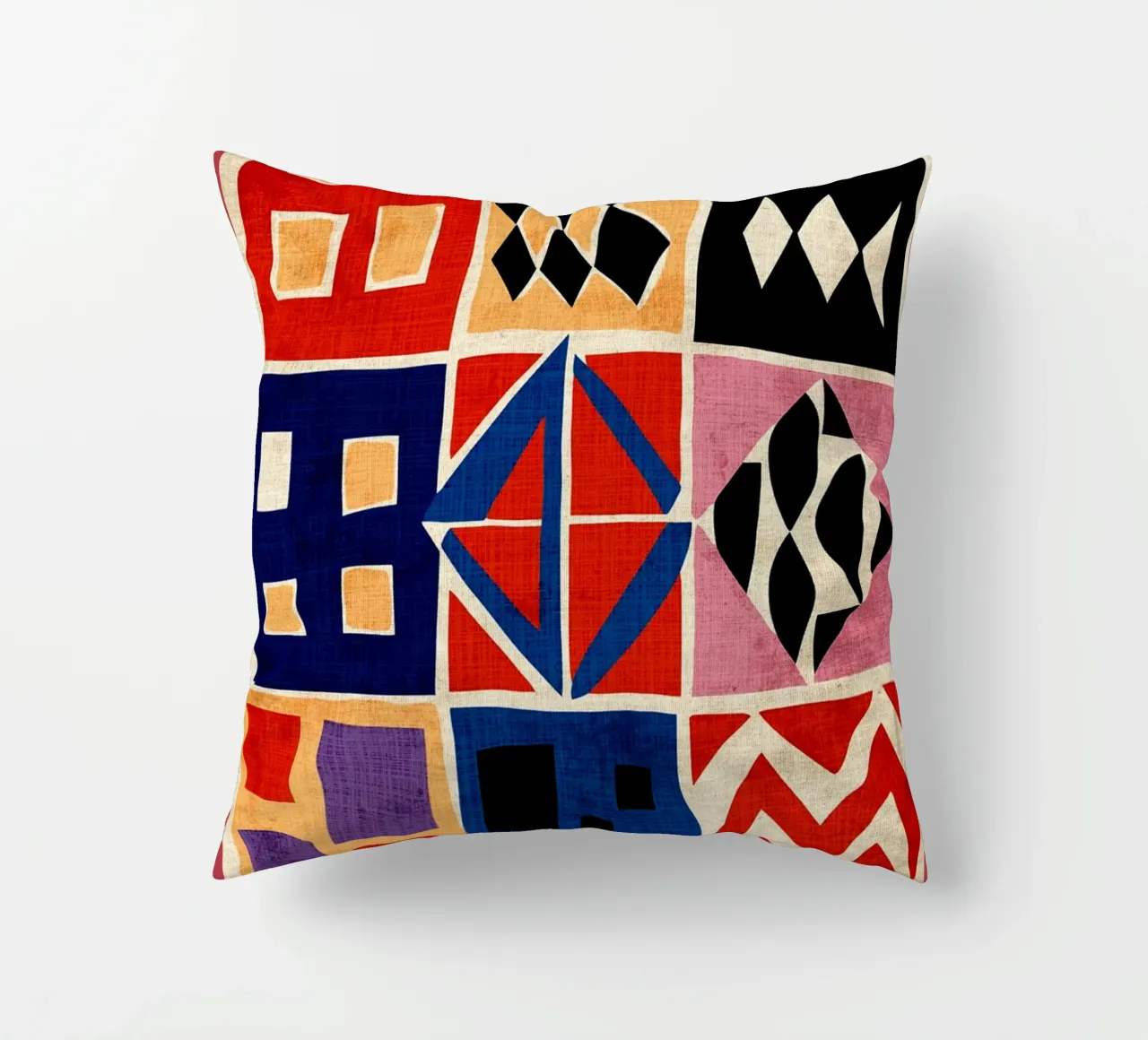 Abstract Retro Print decorative cushion by GaryStudio