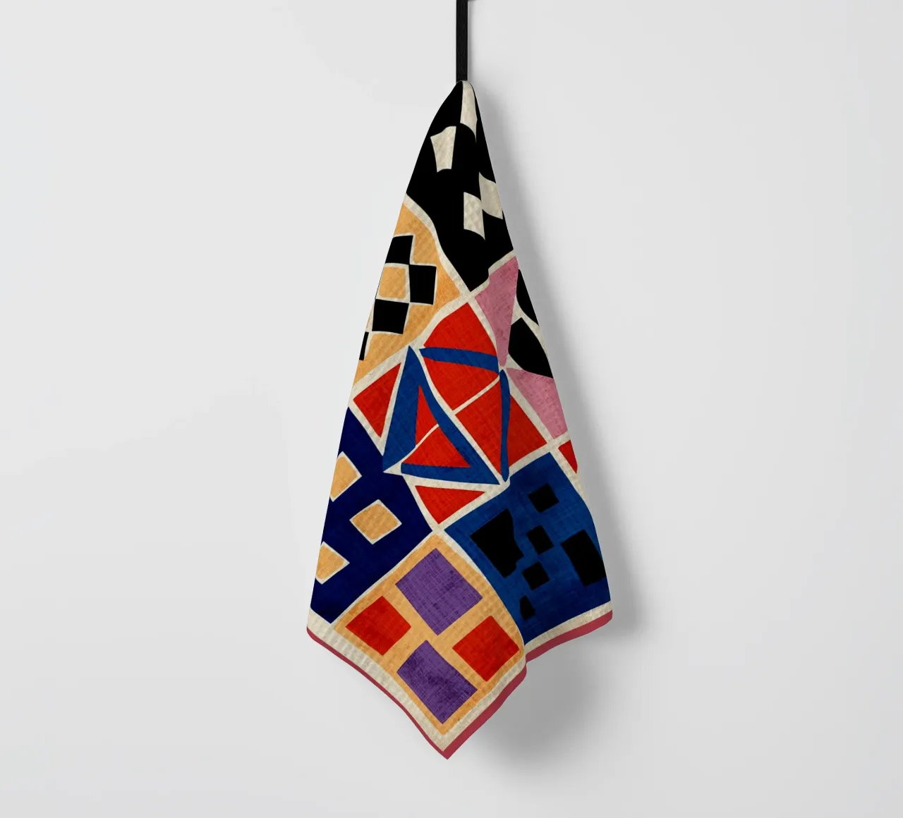 Abstract Retro Print tea towel by GaryStudio