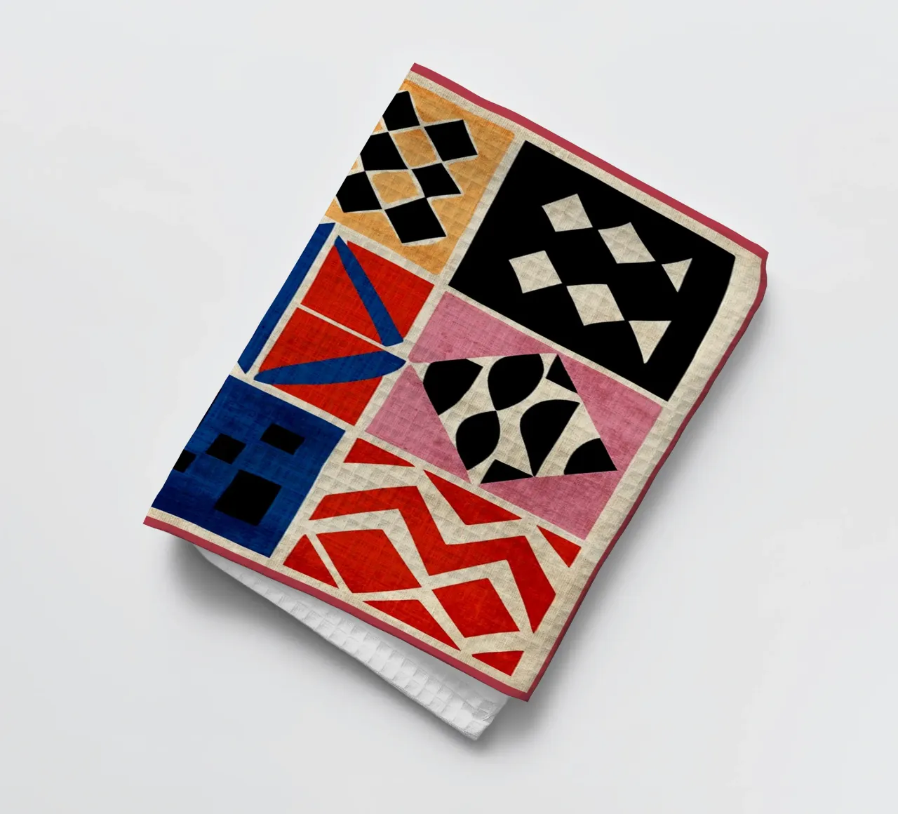 Abstract Retro Print tea towel by GaryStudio