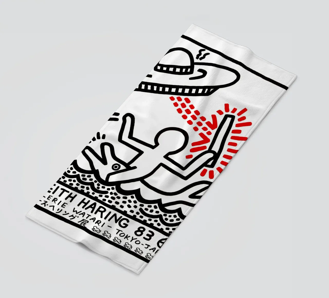 Keith Haring Galerie Watari 1983 telo mare da Sebastian shop