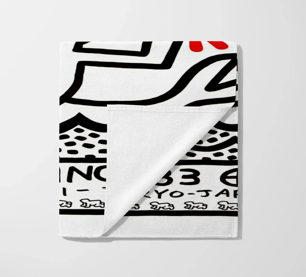 Keith Haring Galerie Watari 1983 telo mare da Sebastian shop