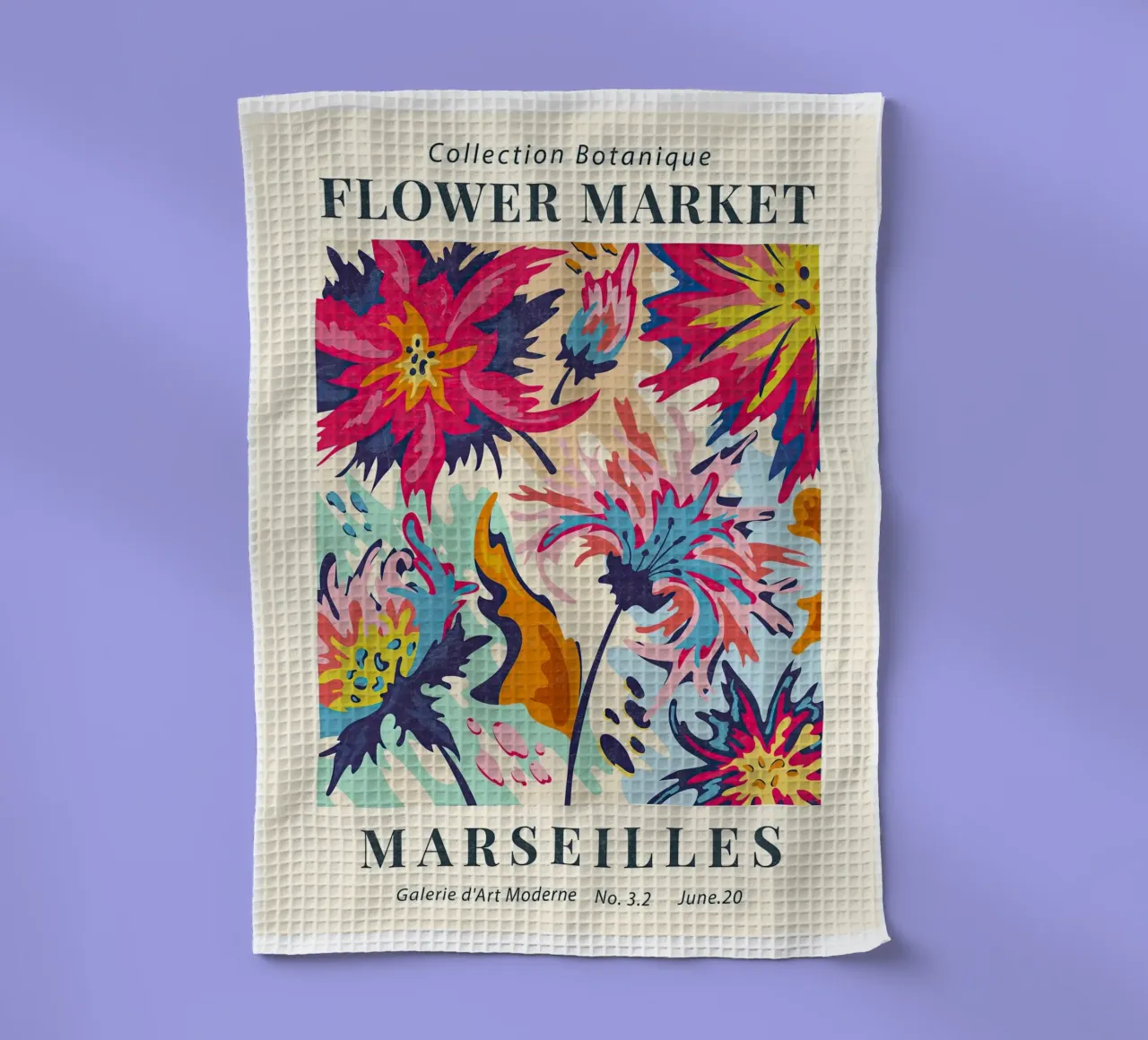 Mercato dei fiori di Marsiglia canovaccio da cucina da TekleDawit