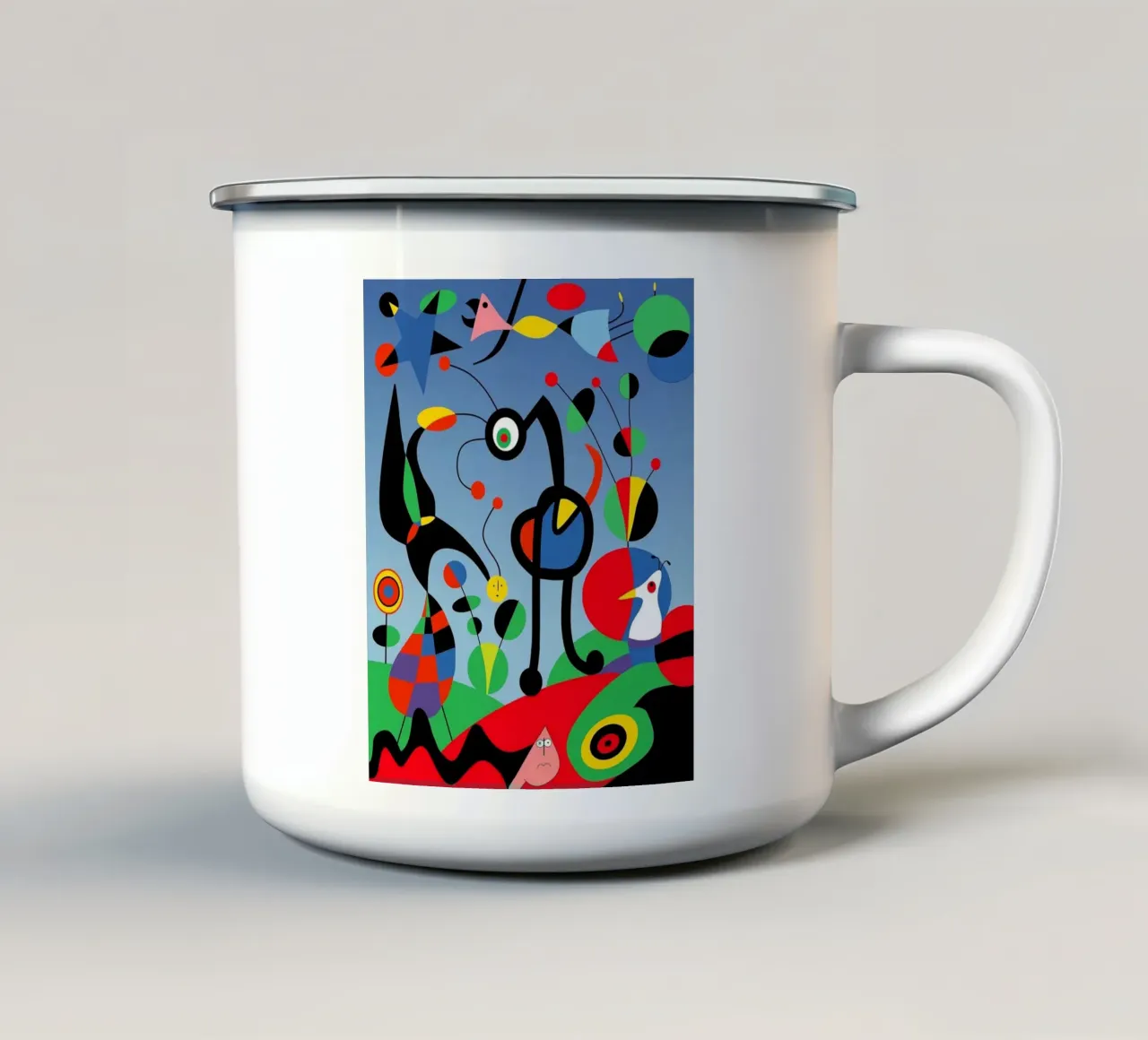 Il parco di Joan Miro tazza in smalto da Dixon-Gallery
