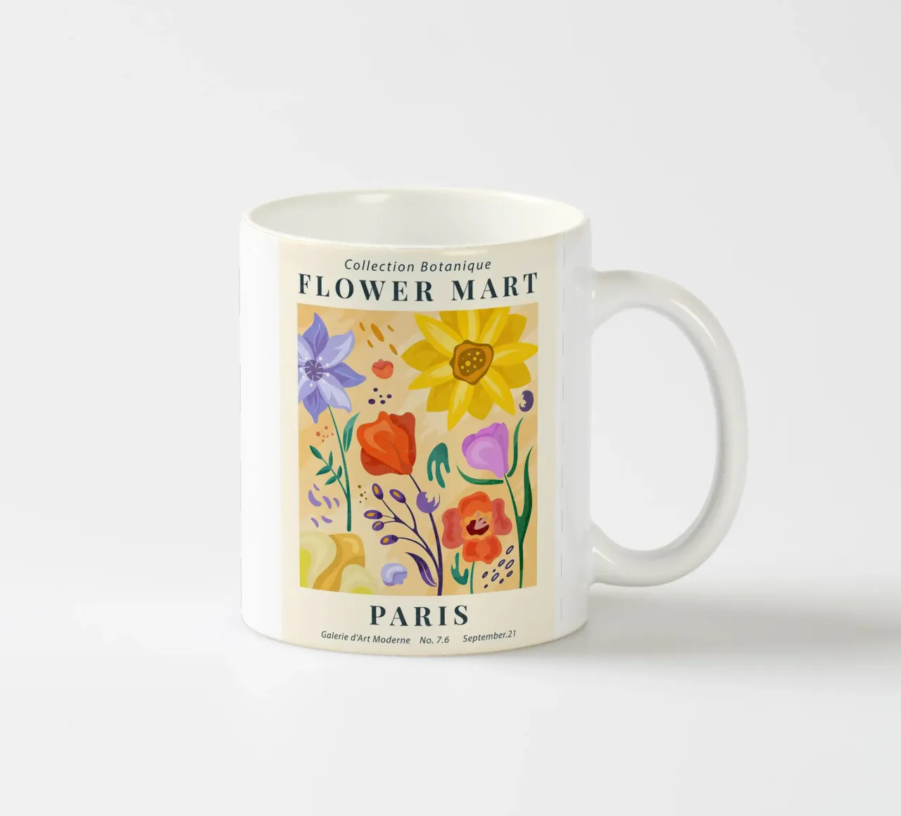 Mercato dei fiori di Parigi tazza in ceramica da TekleDawit