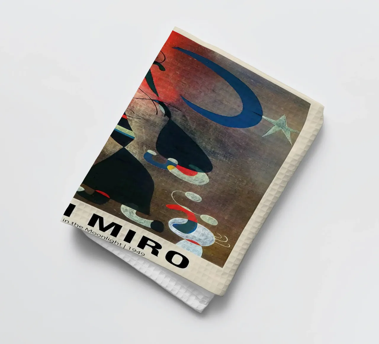 Donne e uccelli al chiaro di luna 1949 Di Joan Miro canovaccio da cucina da Dixon-Gallery