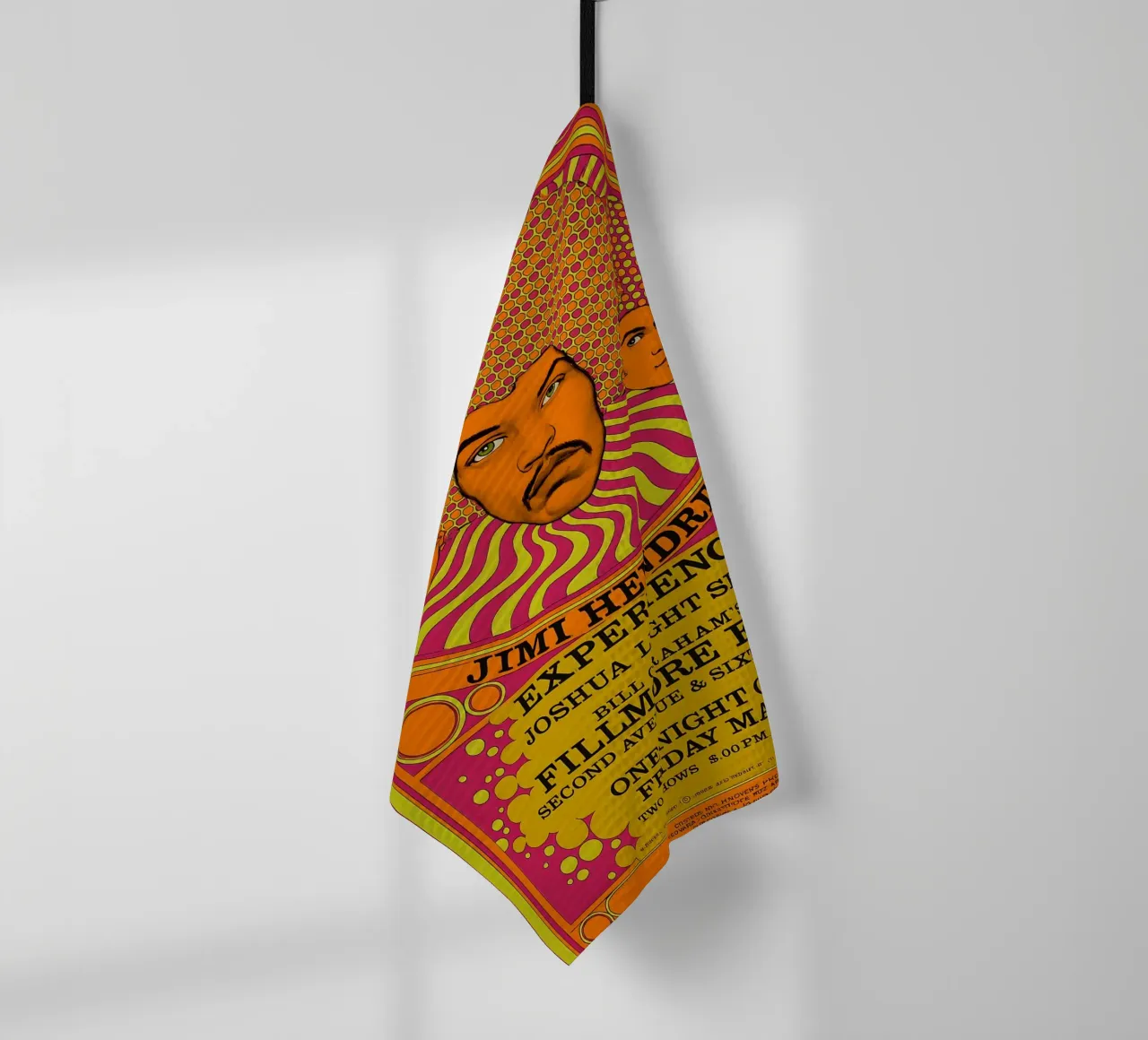 1968 Jimi Hendrix Experience Fillmore East Original Concert canovaccio da cucina da DGUnder