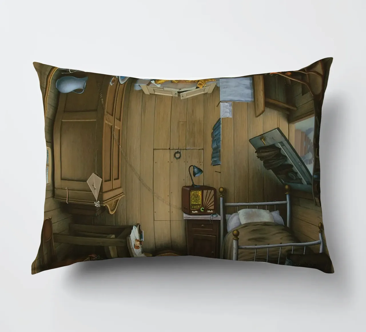 Bathyscaphe di Jacek Yerka cuscino da Trudeau Art Galley