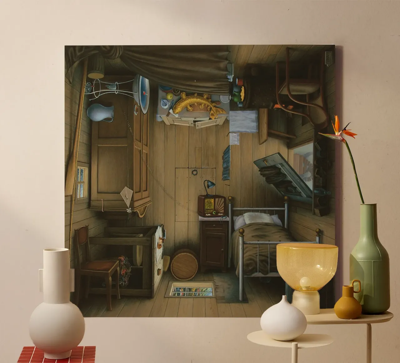 Bathyscaphe di Jacek Yerka tela da Trudeau Art Galley