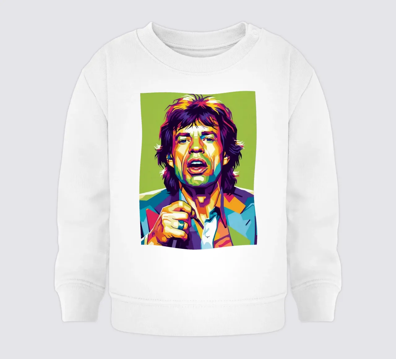 Mick Jagger iconic style felpa neonato da Hantamrata