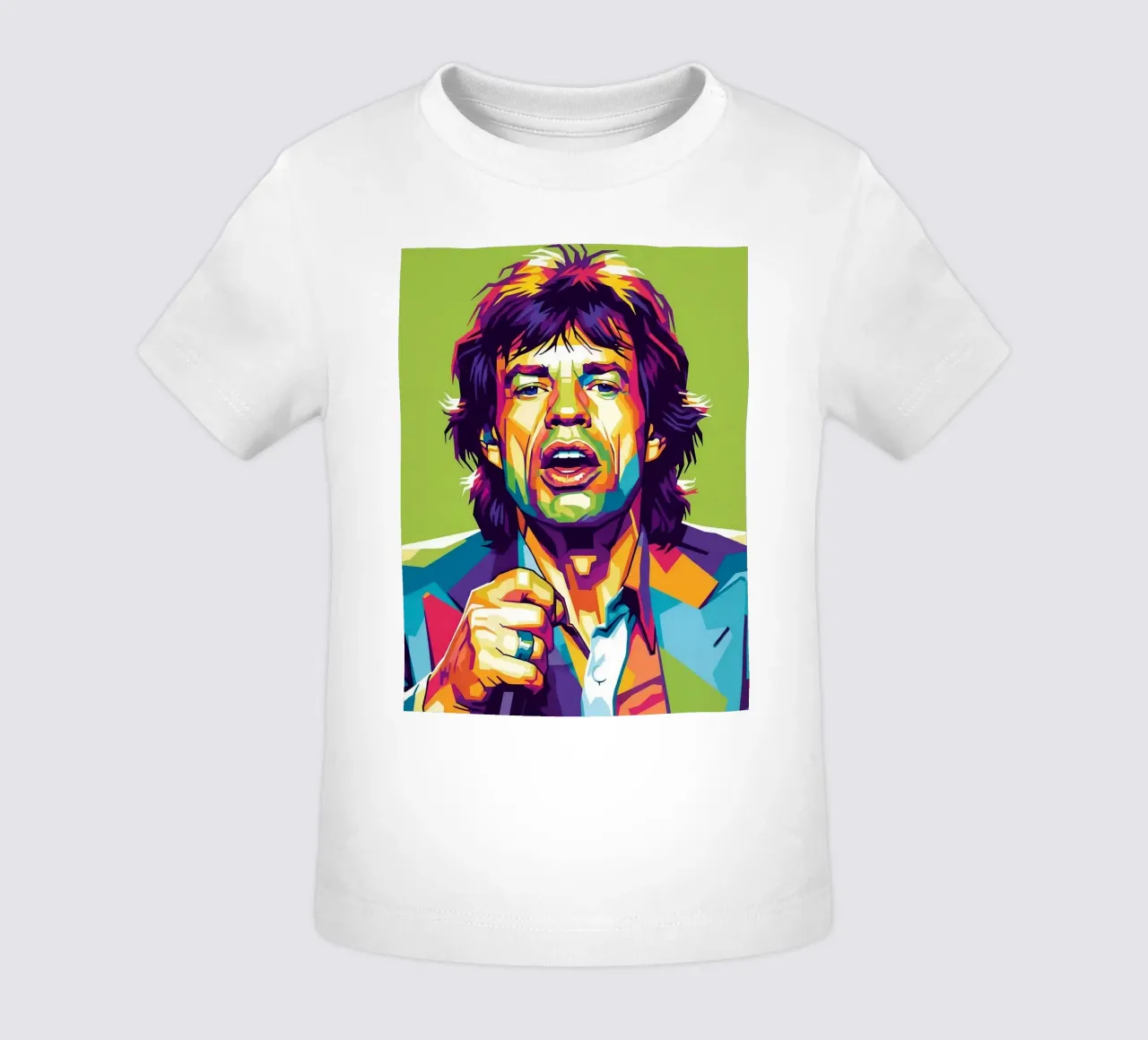 Mick Jagger iconic style maglietta neonato da Hantamrata