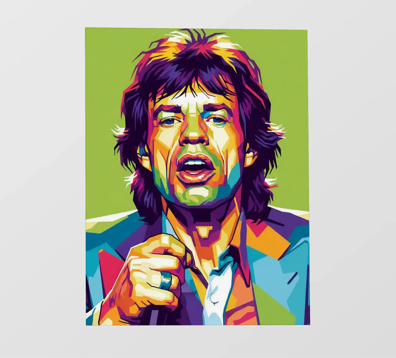 Mick Jagger iconic style pellicola backlit da Hantamrata
