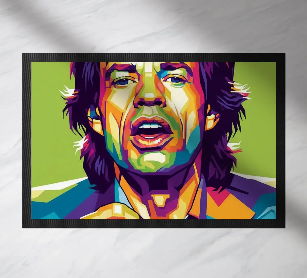 Mick Jagger iconic style zerbino da Hantamrata