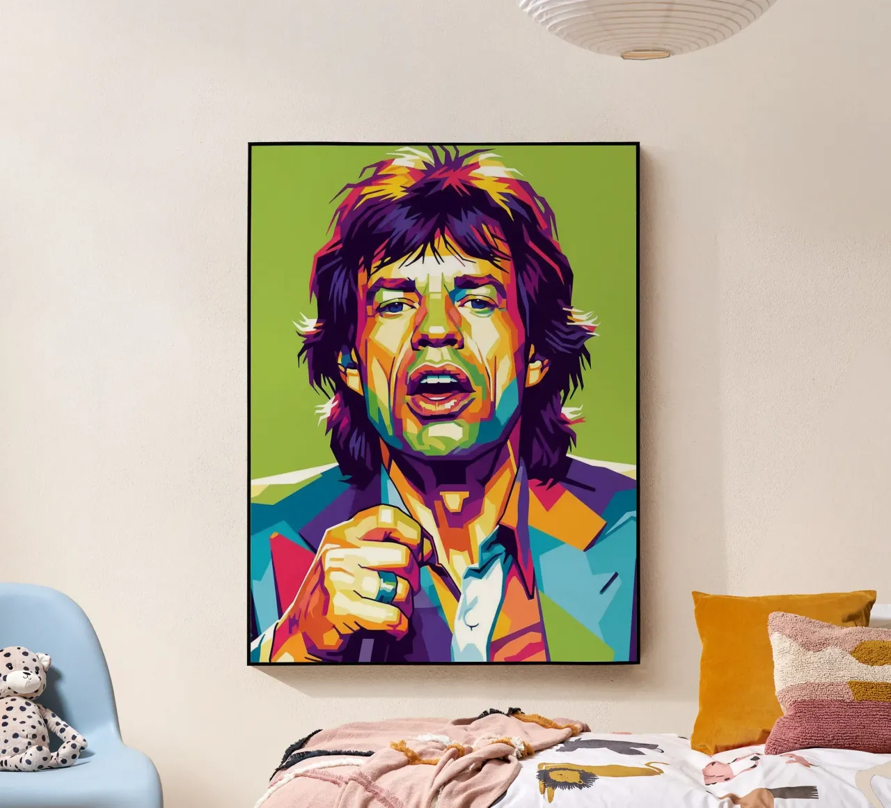 Mick Jagger iconic style plexiglass da Hantamrata