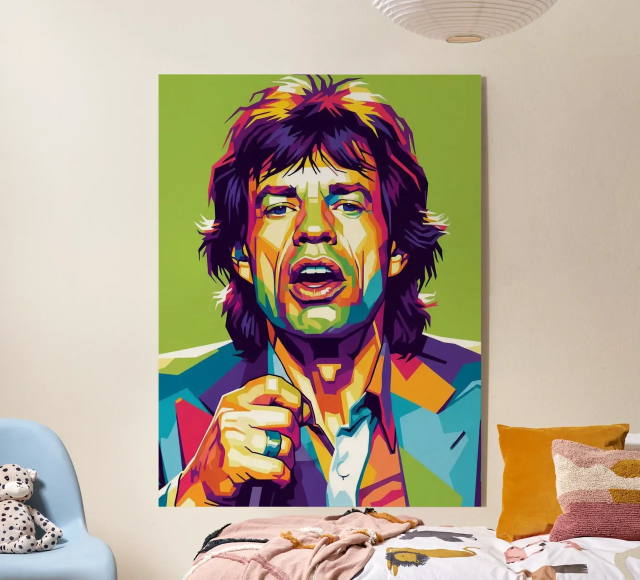 Mick Jagger iconic style plexiglass da Hantamrata